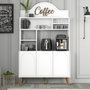 Hanah Home Lyon 120 Blanco y Nogal